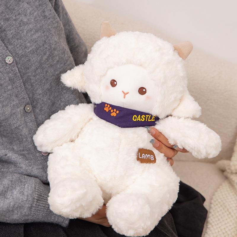 Giant Sheep Plush Toy Lovely Alpaca Stuffed Doll Lovely Image Peluche Kawaii Room Decor Sofa Cushion Bed Pillow Gift For Girl