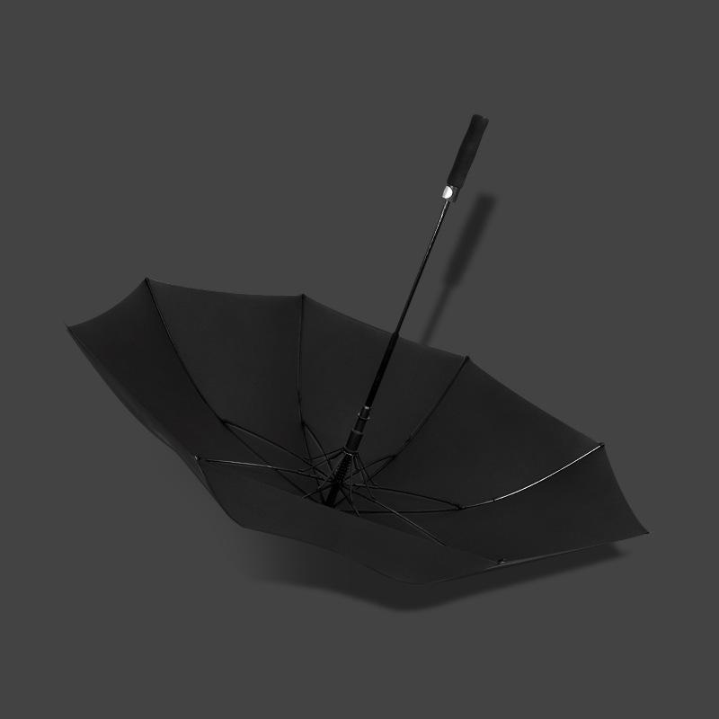 Umbrelă de Golf Britanică Retro Business - Mâner de Lemn, Tijă Dreaptă Consolidată, Anti-Ultraviolete, Design Cadou Imprimat.