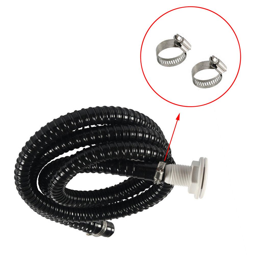 1 set Flexible Bilge Pump Hose Installation Kit 3/4-Inch Diameter 6.6 FT for Boats with 2 Clamps and Thru-Hull Fitting