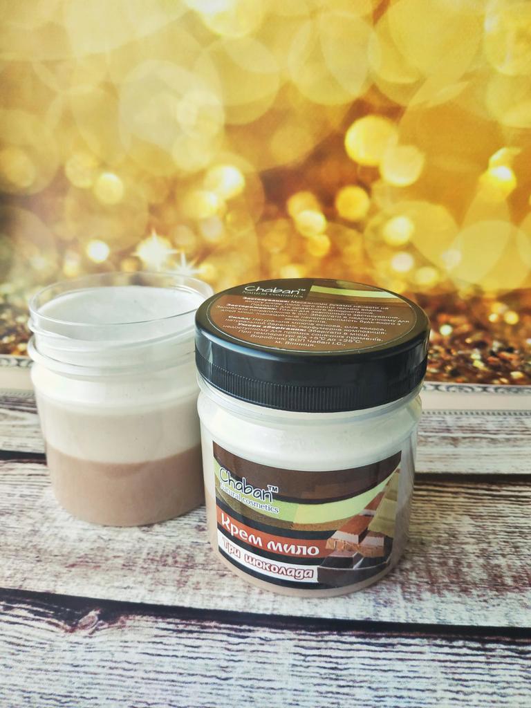 Крем-мыло для душа ТМ Chaban Три шоколада 180 мл 00040