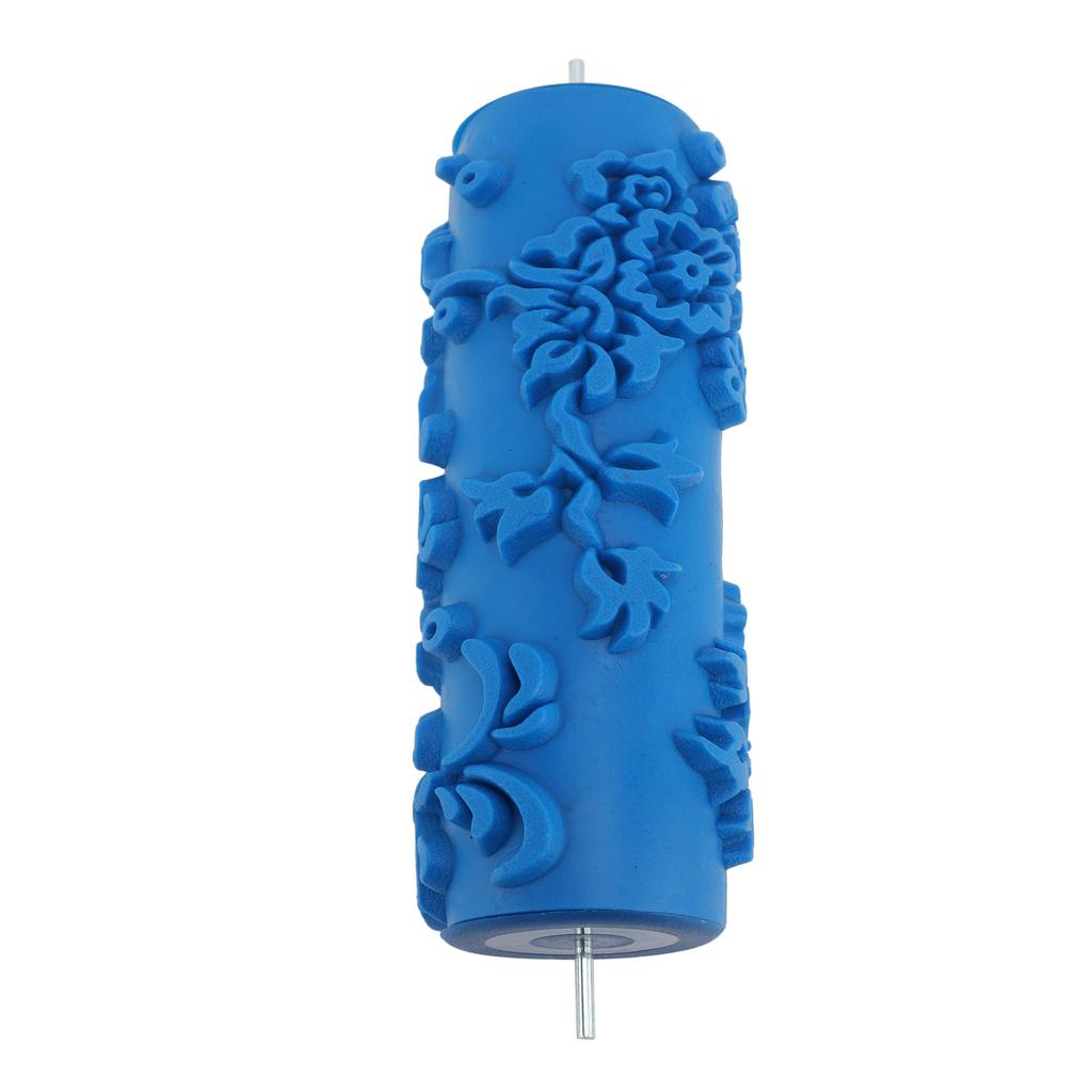 Pattern Paint Roller Soft Rubber Head for Walls Ceiling Decorative Texture Tool Blue 105Y
