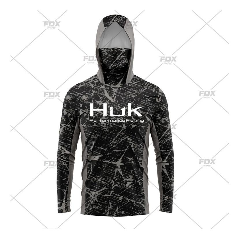 Eis Seide Langarm Angelanzug UPF50 Gesichtstuch Kapuzenpullover Schnelltrocknend Atmungsaktiv Sonnenschutz Dünnes T-Shirt Benutzerdefiniertes LOGO