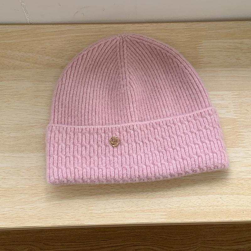 Soft Wool Hat Women's Face Small Cashmere Knitted Hat Casual Versatile Autumn and Winter Cold Ear Protection Hat