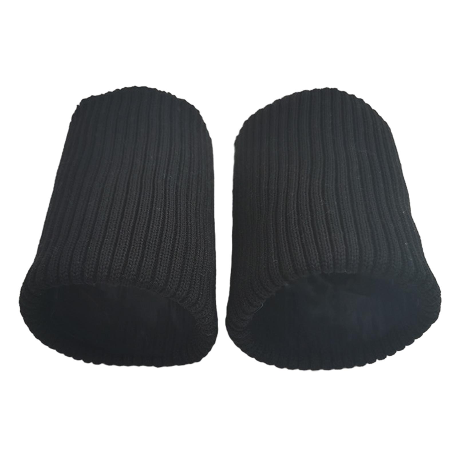 

Декоративные манжеты на запястье для женщины Эластичные ребристые манжеты с оборками Украшают манжеты рубашки Зимнее пальто Куртки Швейные аксессуары L чёрный