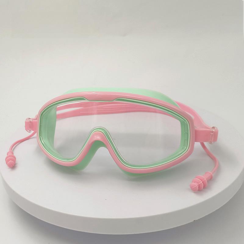 Unisex plavecké brýle s velkou obroučkou a ochranou proti krátkozrakosti – nepromokavé, s vysokým rozlišením, vodotěsné