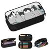Estuches de Pingüino Caminando en la Nieve para Regalos de Estudiantes Caja de Bolígrafos Bolsa para Lápices Estuche para Lápices de Gran Capacidad