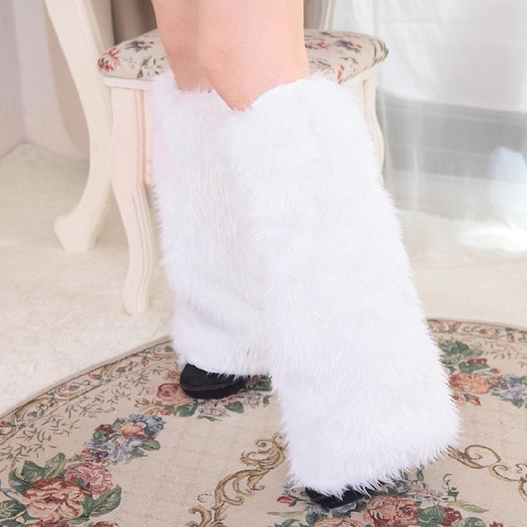 Faux Furs Leg Warmer,Y2K Warm Cozy Fuzzy Leg Warmer Boot Cuffs Cover for Womens