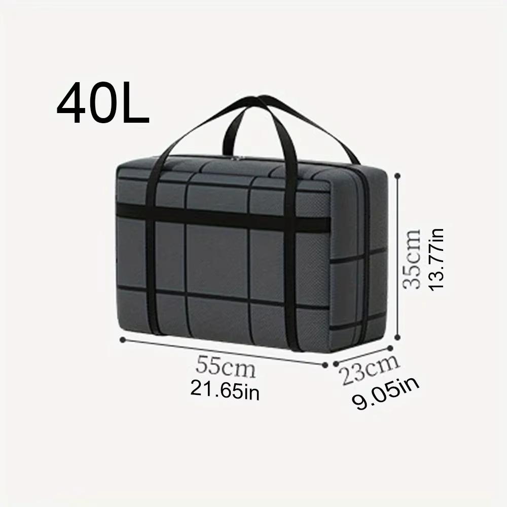 1PC Large Capacity and Super Load-bearing Black Composite Material Storage Bag, Dustproof and Moisture-proof with Zipper