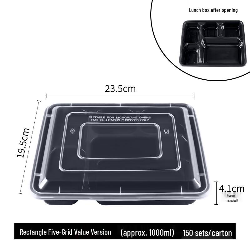 Disposable Compartment Meal Boxes