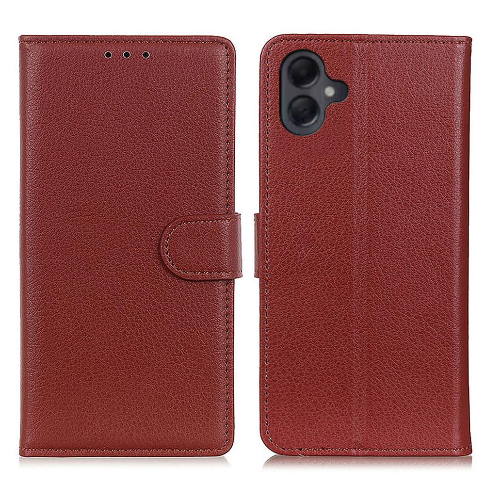 For Samsung Galaxy A06 4G Wallet Case PU Leather Phone Cover Litchi Texture