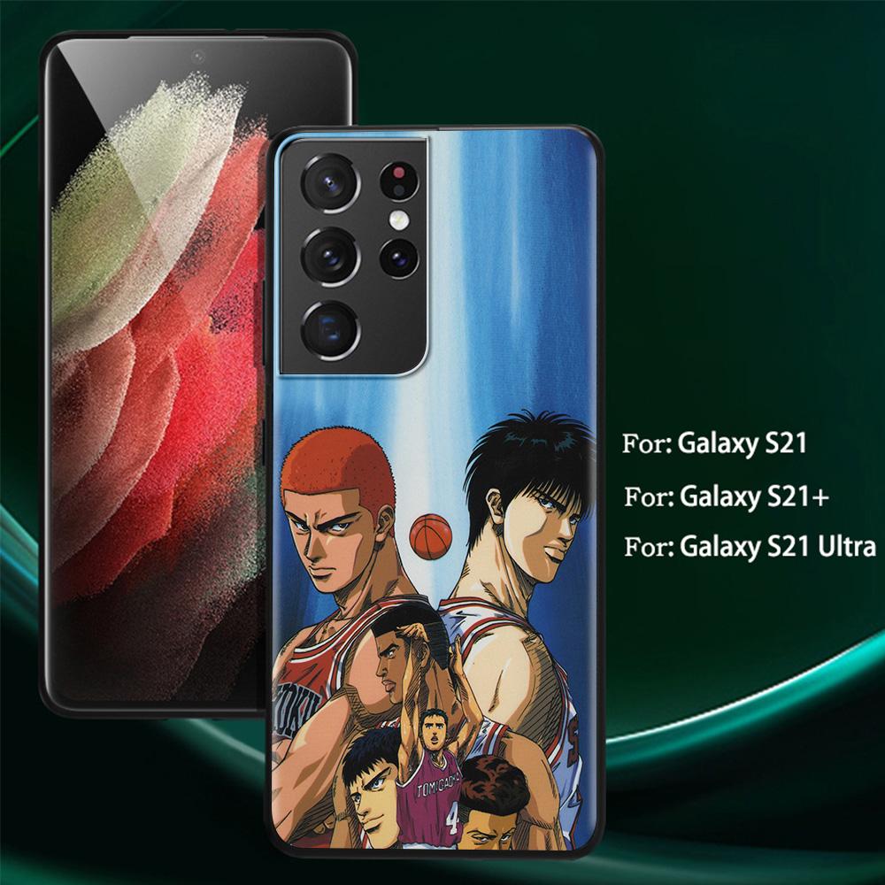Anime SLAM DUNK Soft Black Case For Samsung Galaxy S21 Ultra S20 FE S10 Plus S10e S9 S8 S7 M51 M31 Silicone Shell Phone Cover