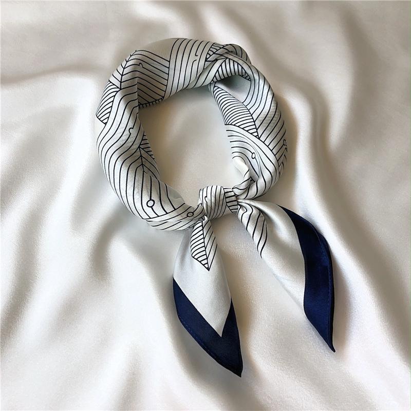 High-End Retro Korean-Style Silk Square Scarf: Versatile Fashion Accessory for Women