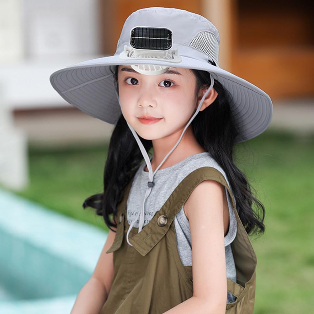 Wide Brim Sun Hat Lightweight Echargeable Sun Fan Hat Built-In Fan Cooling Sunhat Hats For Men Women Beach Hiking Camping