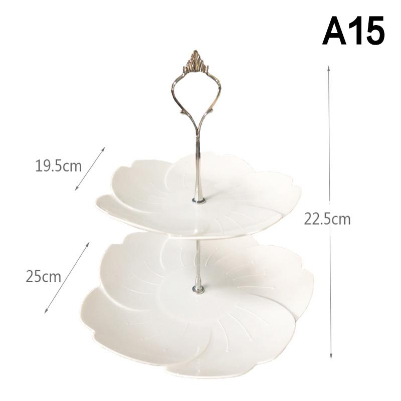 2/3 Katlı Cupcake Standı Servis Standı Tatlı Kulesi Meyve Tepsisi Çay Partisi Bebek Partisi Düğün Noel Partisi İçin