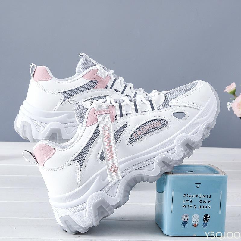 

Men Women Summer Casual Sneakers Mesh Breathable Lightweight Comfortable LaceUp Platform Fashionable New Casual Versatile Shoes Lace 37