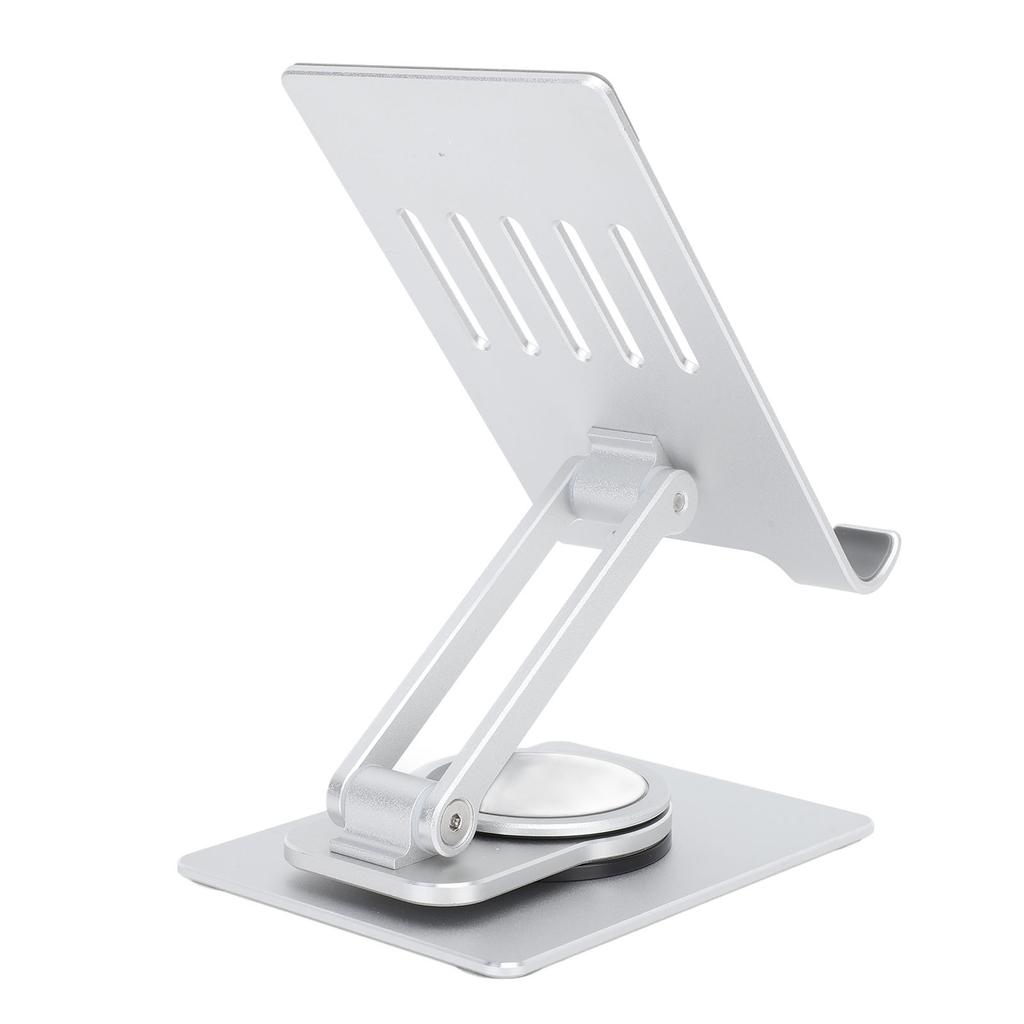 Phone Stand Silver Phone Holder 360 Degrees Rotation Foldable Aluminium Alloy Stable Support Phone Accessory for Tablets