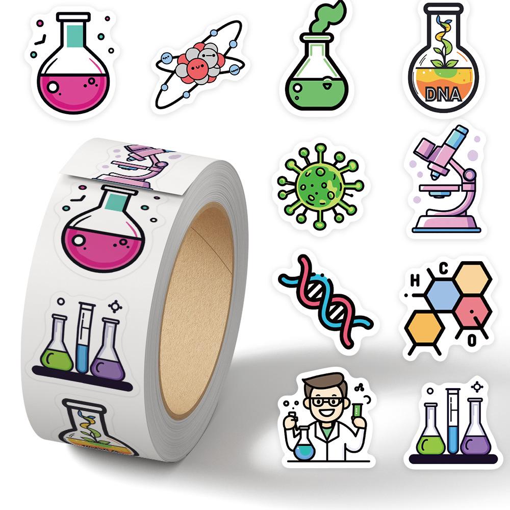 Cartoon Festival Gift Stickers - 500/Roll for Journals and Sealing
