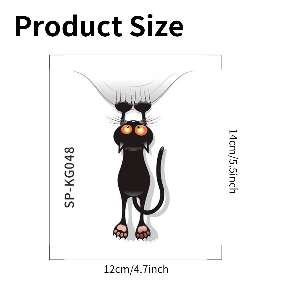 

Scratch Cat Забавная наклейка для ванной комнаты и туалета Классические наклейки на стены комнаты SP-KG050 (12x14cm)