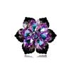 Hand-Woven Multi-Faceted Color-Changing Snowflake Flower Brooch for Suits - Unisex