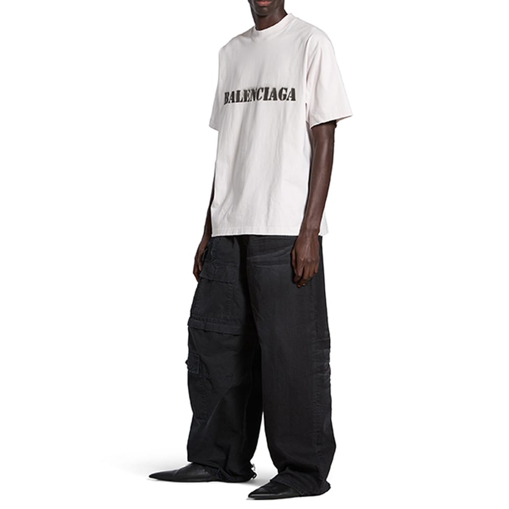 Balenciaga SS24 T Shirt Loose Fit Men's White 764235TQVA33307
