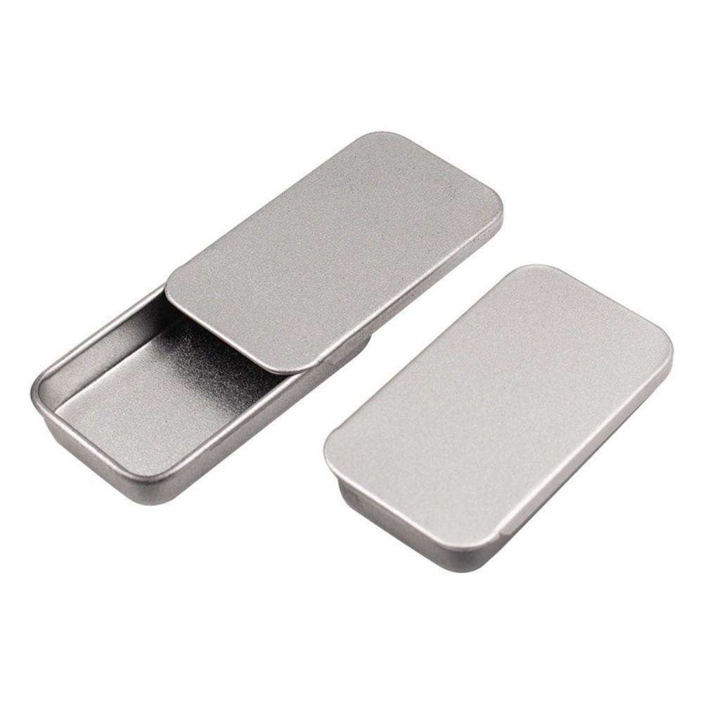 Small Size Push-Pull Tin Box Multi Size Mini Iron Box Sliding Lid Tin Box  Jewelry Storage