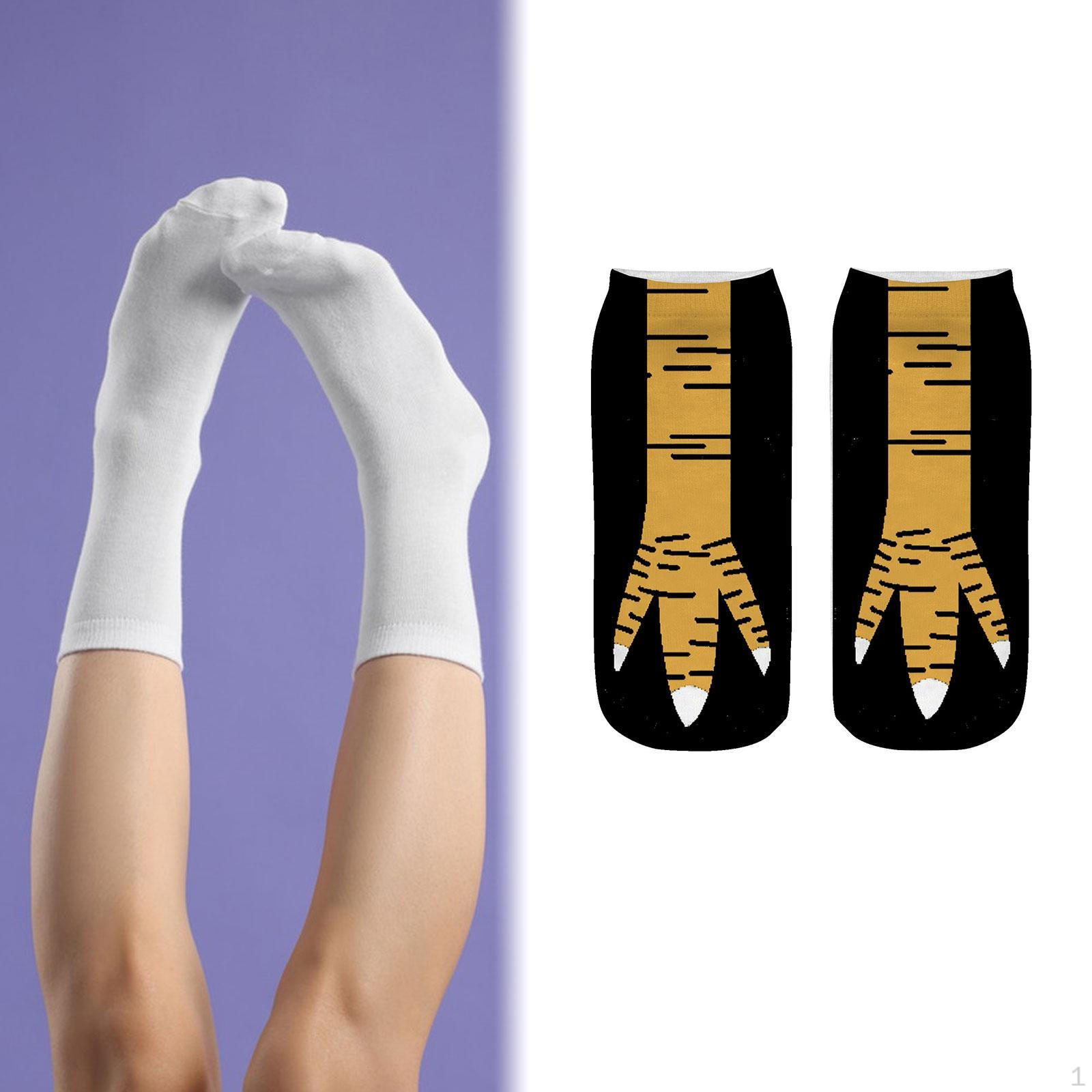 

Повсякденні шкарпетки з курячими лапками для весільних покупок. Подарунок на день народження Black Yellow