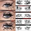 10 Pairs Halloween Eye Stickers Sweatproof Halloween Face Tattoo Stickers Spider Bat Skull Women Masquerade Cosplay Party