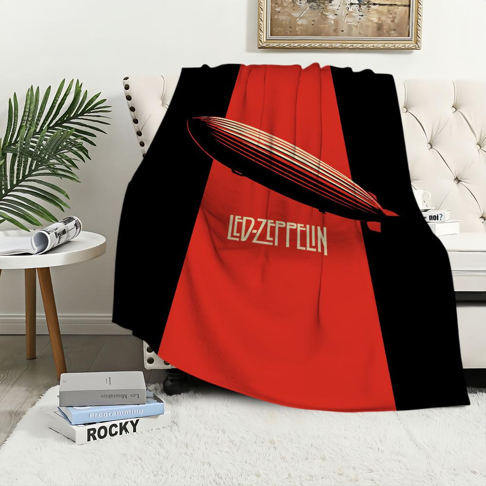 ROCK Band Deka Plyšový Kober na Spaní Pohovka pro Obývací Pokoj L-LedS Z-Zeppelin-ES Místnost Teplá Kancelář Ložnice Narozeniny Domov Cestování Dětské Dárky