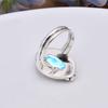 Blue Topaz 925 Sterling Silver Ring V5949, Blue Ring, Oval Ring, Valentin's Day Gift, Gift For Her, Birthday Gift, Handmade Jewelry, Silver Jewelry, U