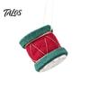 Soft Woolen Decorations for Kids Christmas Felt Ornament, Handmade Wool Santa Candy Cane House Cozy Winter Atmosphere Accents Snowman Hanging Holiday