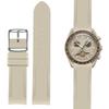 Korlexchi Watch Compatible with Omega and 20mm Watch Accessories Band, Silicone, Moonswatch, X, Swatch, Speedmaster, Unisex, Strap, Waterproof, Soft,