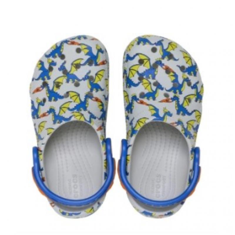 Crocs Classic Dragon Graphic Clog Toddler 212514 1ft