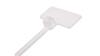 Kabelbinder mit Beschriftungsschild Tkot 11/3 Weiß E01Tk-01030200301 /100 Stück/