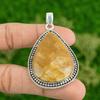 Daughters Day Deal Natural Fossil Coral Sterling Silver Handmade Trendy Pendant