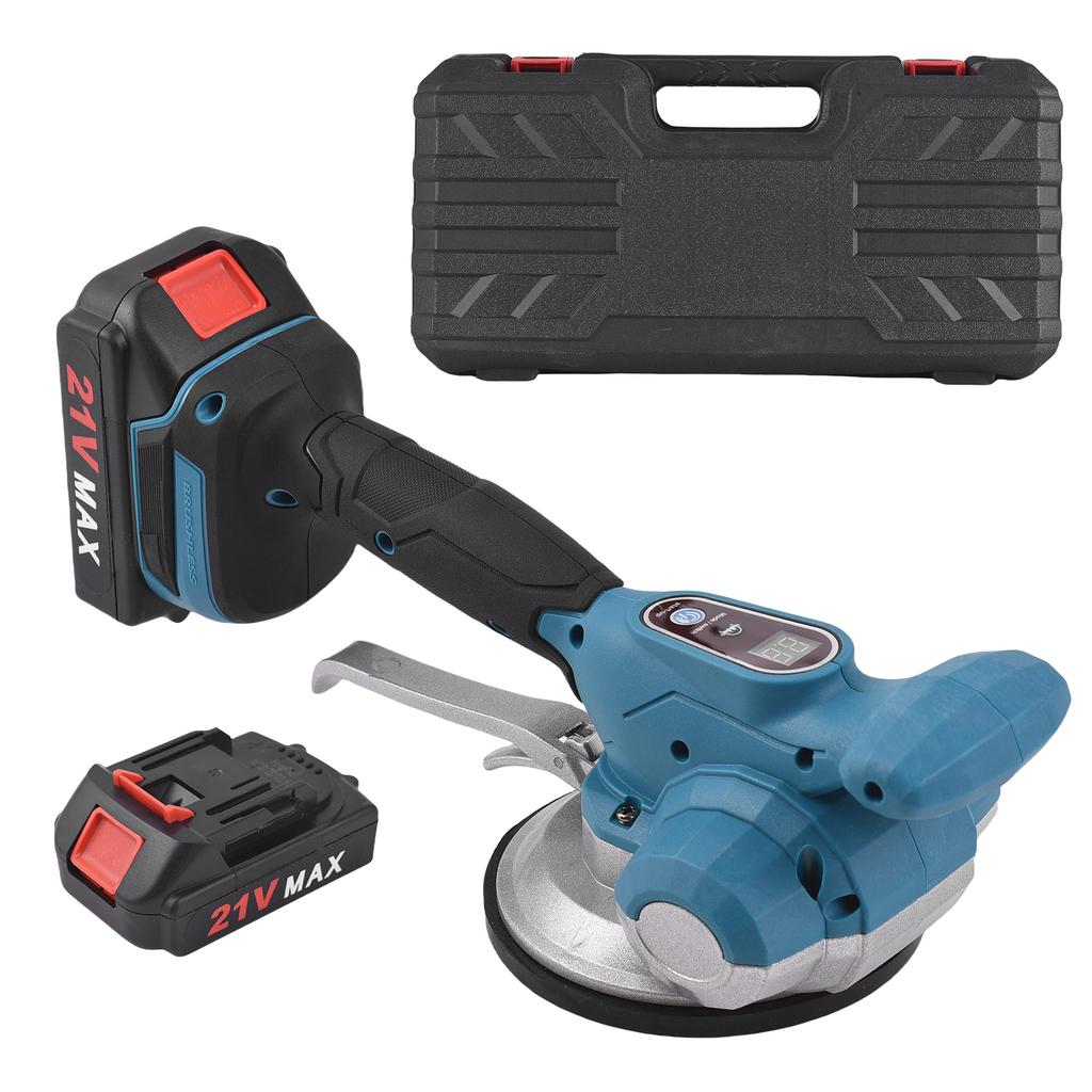 Tile Vibration Levelling Machine 21V Battery Tiling Tool with 6 Speed High Loading Capacity Wall Floor Tiles Laying Vibrating Tool Enla