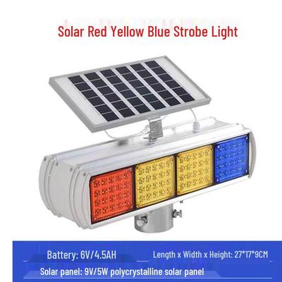 Solarbetriebene Verkehrswarnleuchte