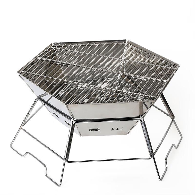 Portable Folding Stainless Steel BBQ Grill