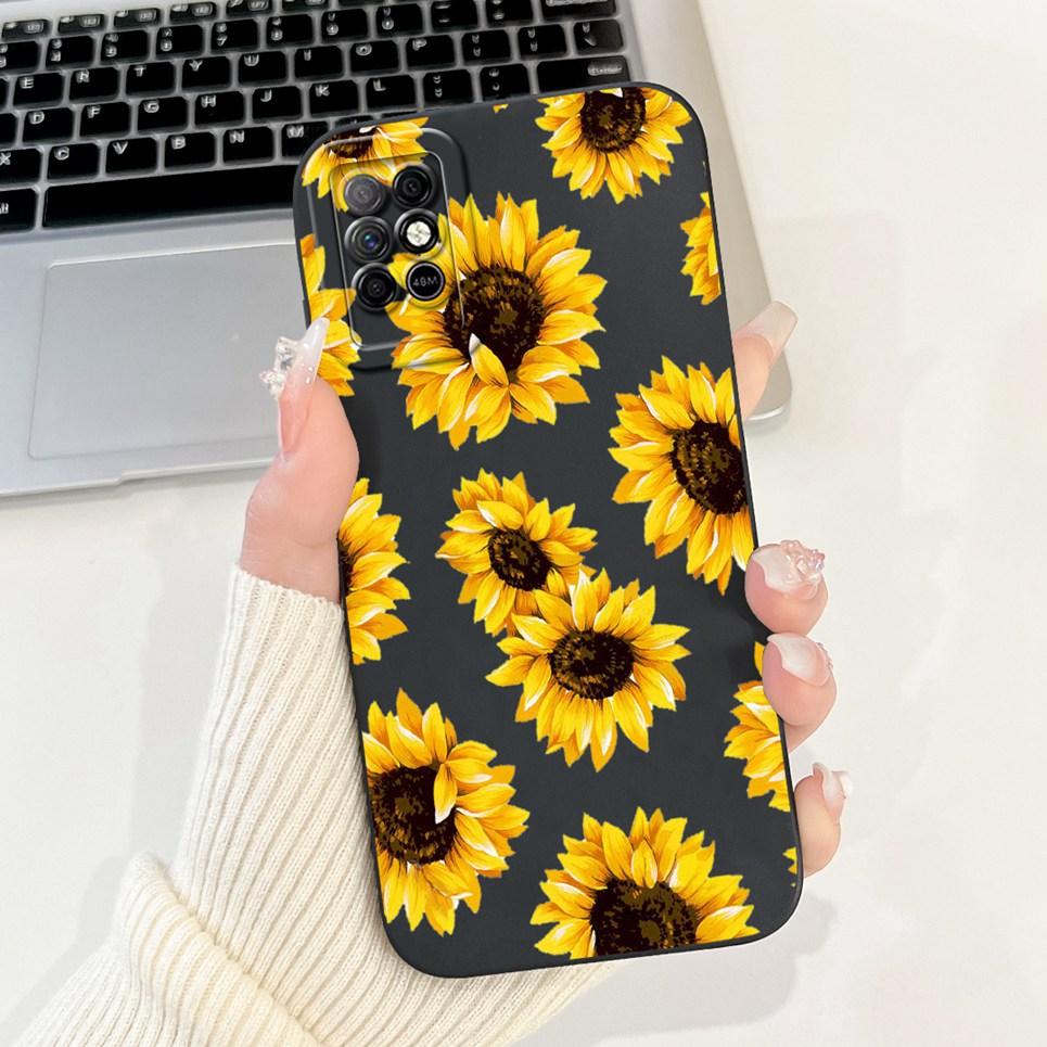For Infinix Note 8i Note8 Back Cover On Infinix X6383 A692 Coque Funda Flower Butterfly Women Fashion Phone Case Liquid Silicone