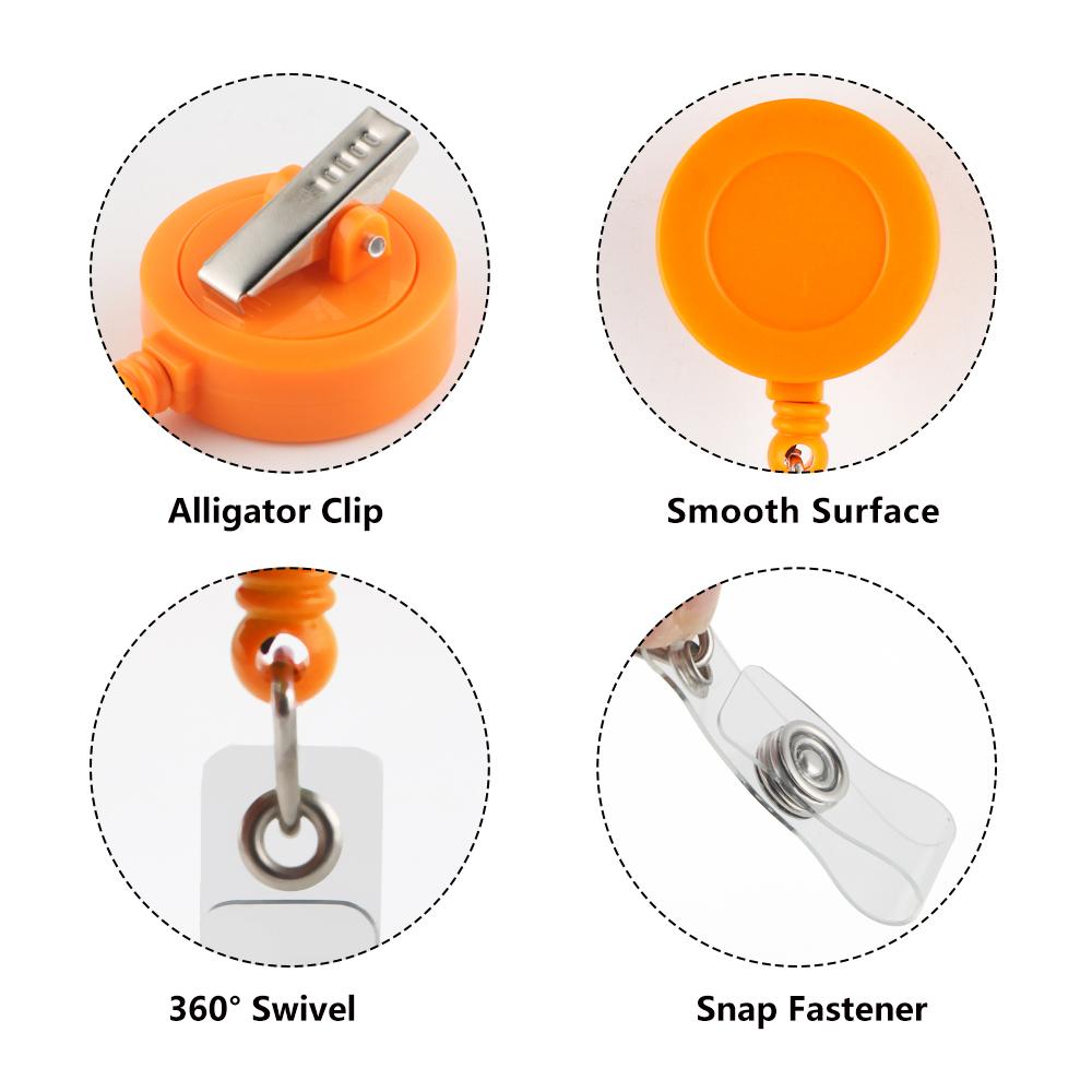 5Pcs New Doctor Nurse Pass Access Card Retractable Badge Reel Holder Exhibition Enfermera Name Card DIY ID Badge Handmade