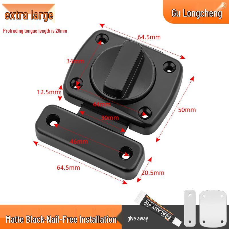 Uniwersalny Zamek Zasuwkowy do Sypialni: Wewnętrzny blokad bezpieczeństwa typu pin dla ochrony przed kradzieżą
