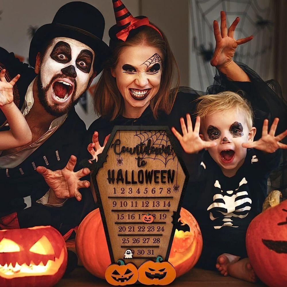 Kürbis Geist Schreibtischdekoration Exquisite Feiertagsdeko Halloween-Thema Adventskalender Innen