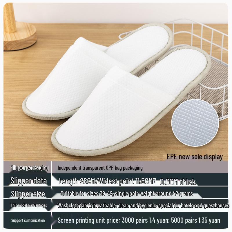 Star Hotel Disposable Non-Slip Slippers for Home & Hospitality Use