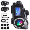 Car Bluetooth Headset Motorcycle Intercom Helmet LCD Waterproof maximum 32G