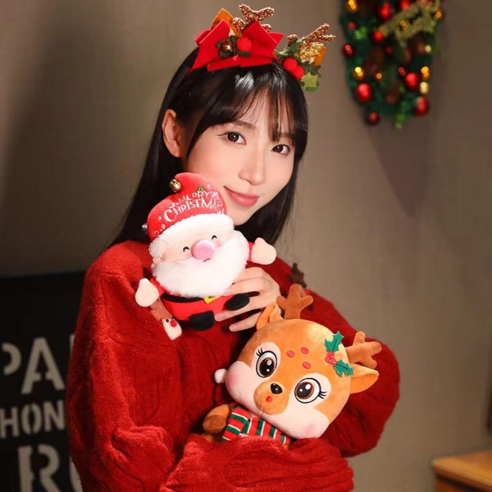 Plush Christmas Stuffed Plush Toys Christmas Tree 3D Stuffed Animals Elk Toy  Home