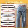 Genuine Leather Womens Belt With Triangle Buckle And Alloy Closure For Casual And Office Wear