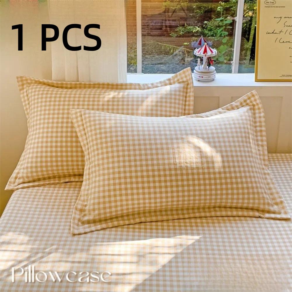 1 PCS Nordic 48x74cm Pillowcase Washed Cotton Breathable Pillow Case Colorful Stripe Pillow Case Cover Home Textile