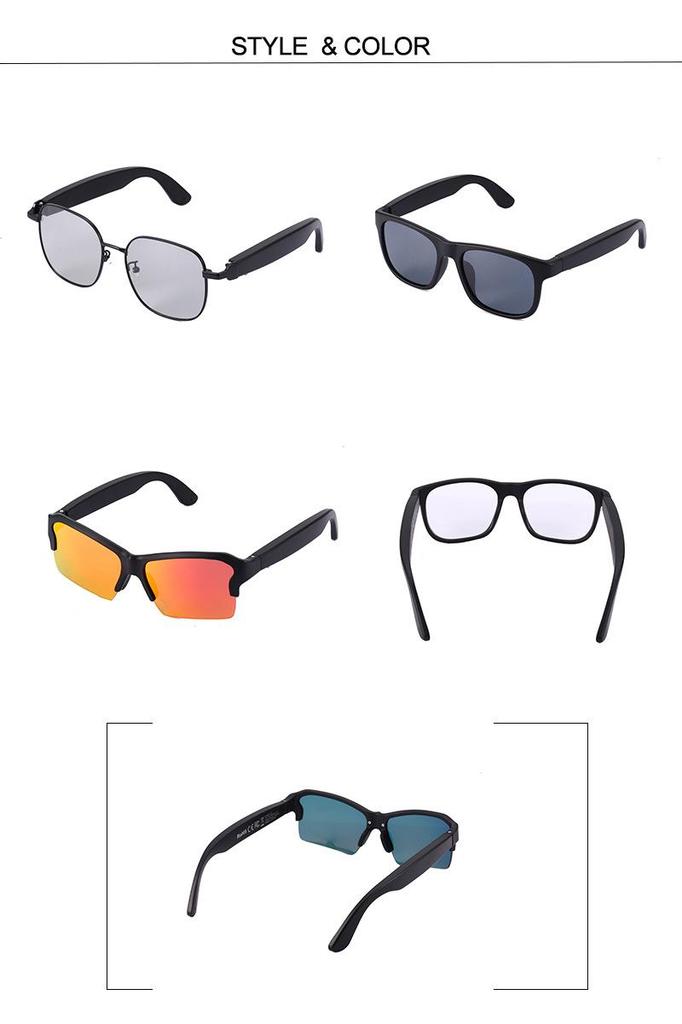 Smart Bluetooth Sunglasses with Music, Call & Navigation - UV Protection for Cycling & Driving