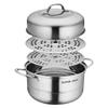SUPOR 26cm Doppelschichtiger 304 Edelstahl Dampfgarer