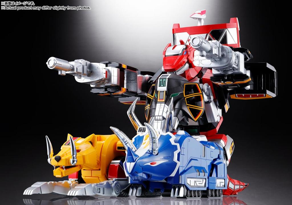 TAMASHII NATIONS Soul of Chogokin Dinosaur Sentai Zyuranger Juutei Daijushin Daijushin Dragon Caesar 260 mm malt bevegelig figur GX-72 & GX-78