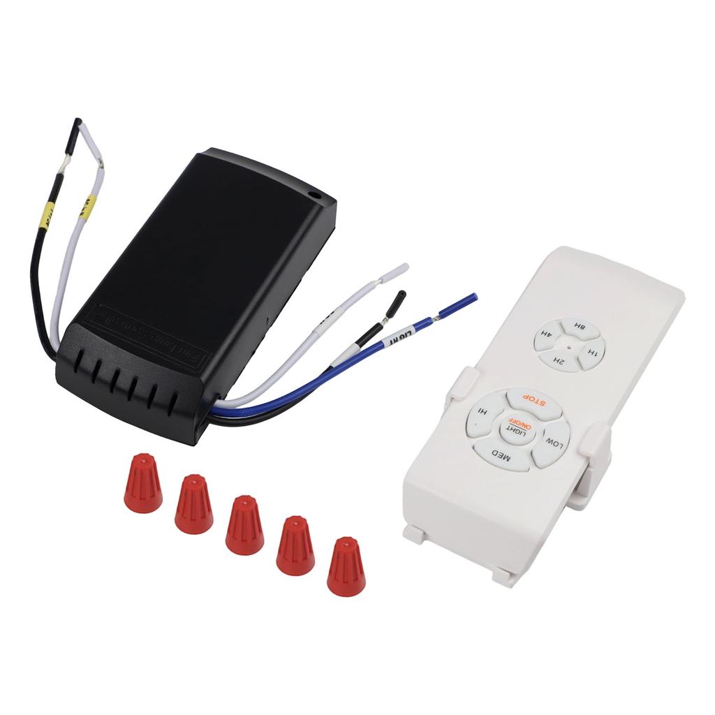 Ceiling Fan Remote Convenient Compact Ceiling Fan & Light Dimmer Remote Control Kit 4 Speed Timer Easy Installation
